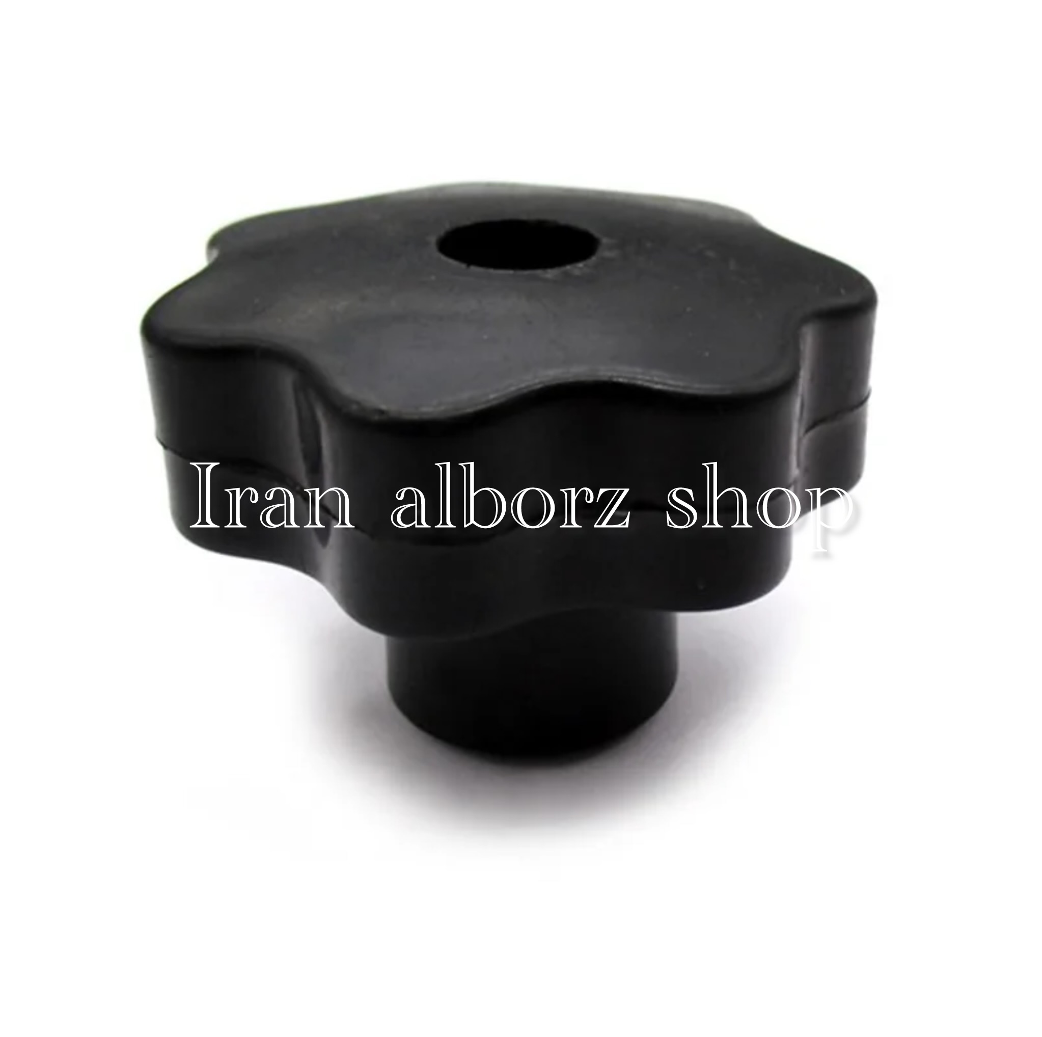 گل مهره پلاستیکی راه به در مدل هفت پر m10 قطر 5 سانتی‌متر کد 00202563