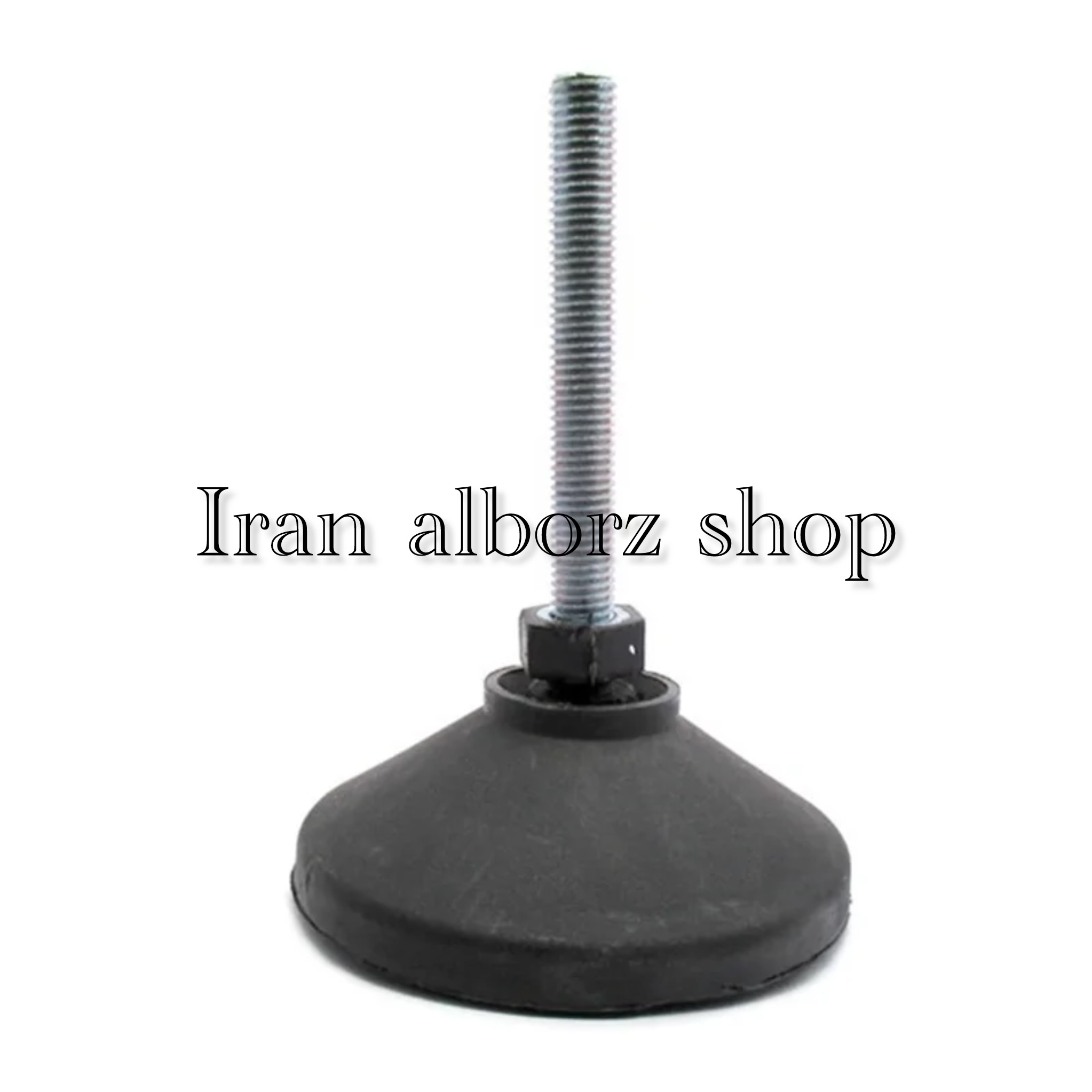 پایه گرد آهنی m12 قطر 100 میلی‌متر مفصلی کد 00202026