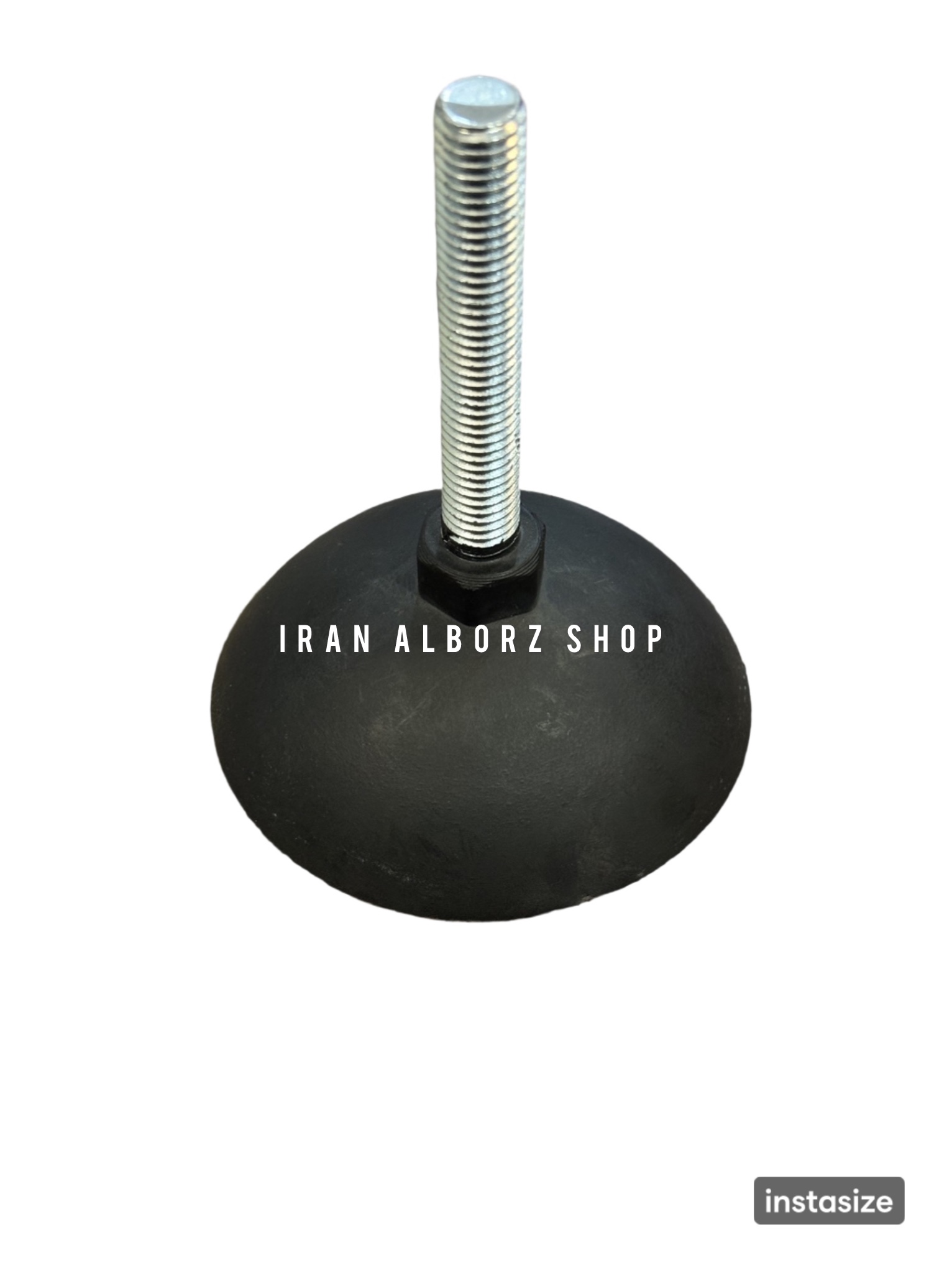 پایه گرد آهنی کفه پلاستیکی ثابت m14 قطر 90 طول پیچ 8 میلی متر کد 00202196