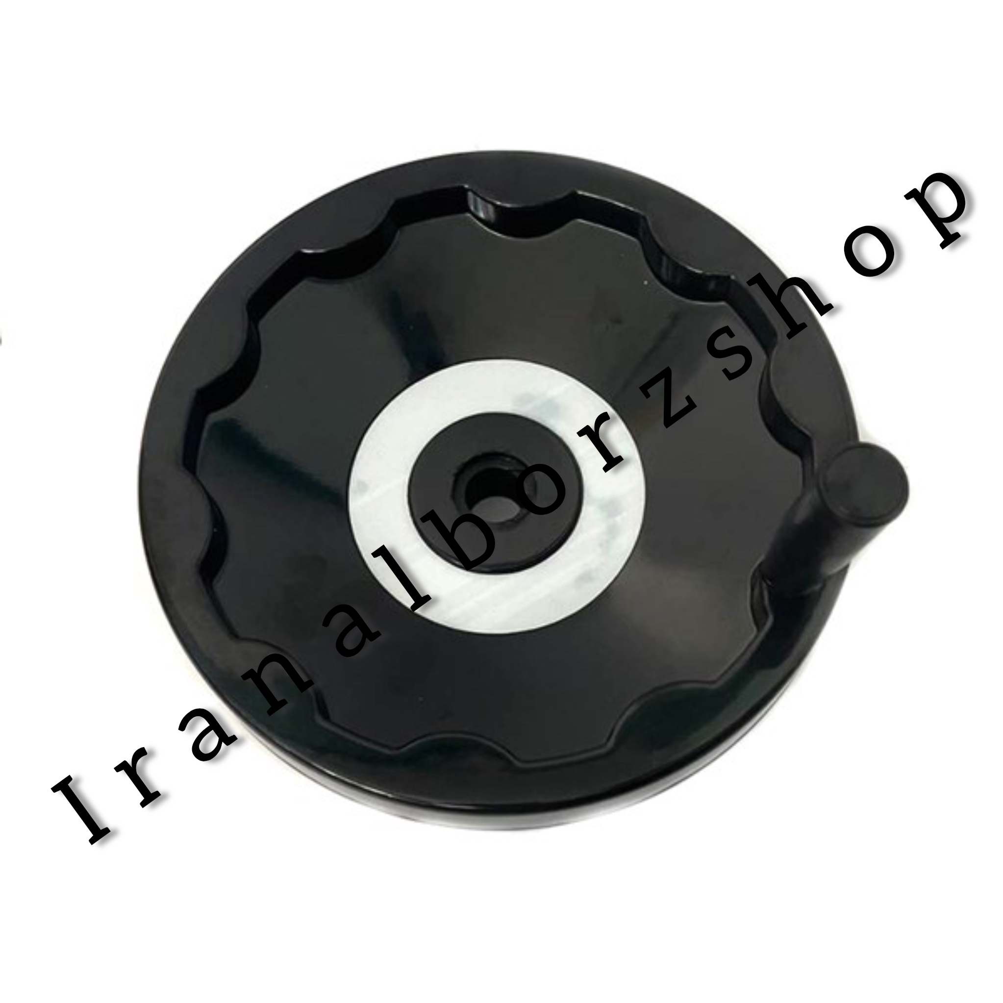 دسته فلکه گرد باکالیت دسته تاشو قطر 25 سانتی‌متر کد 00202362