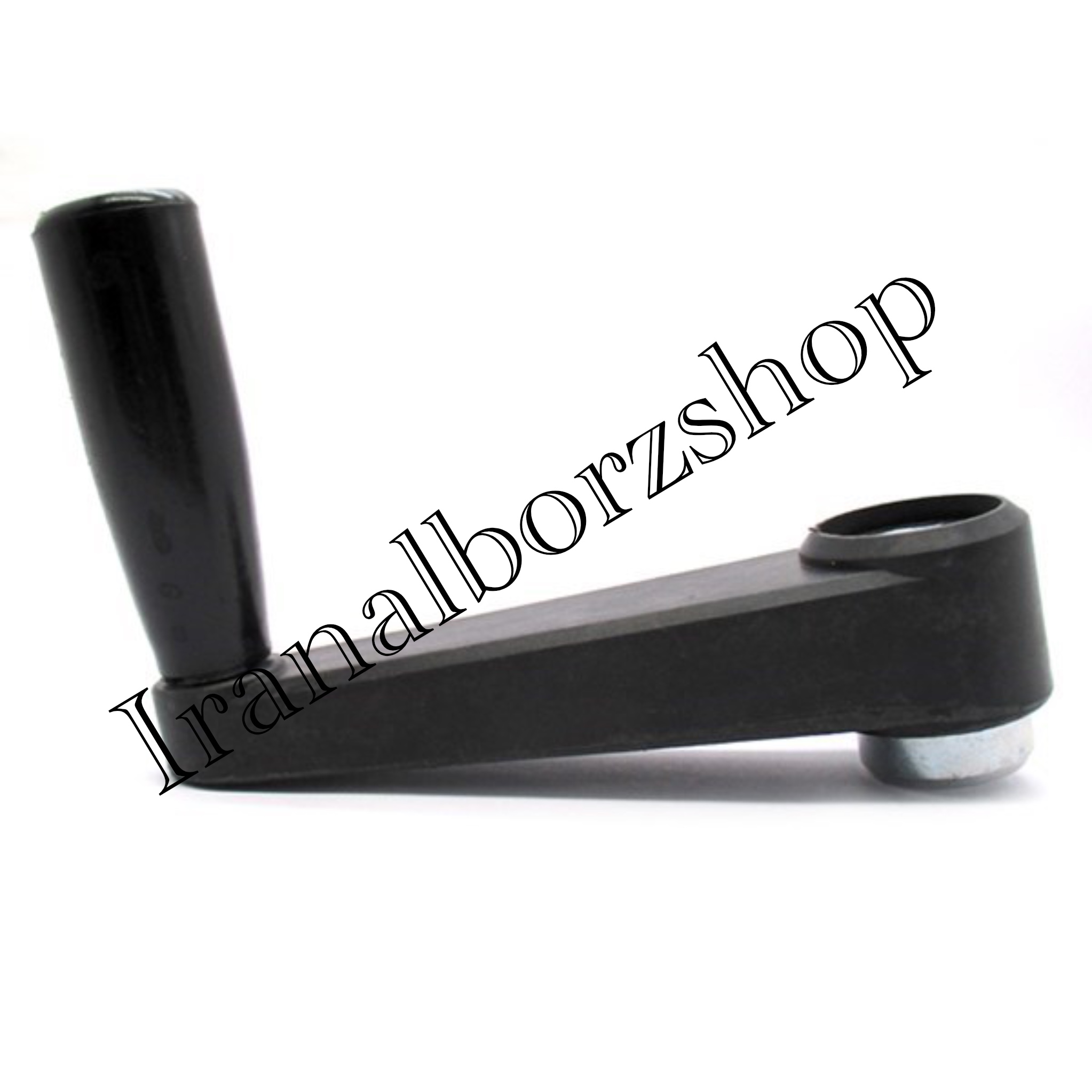 دسته هندلی پلاستیکی مشکی طول 130 میلی‌متر قطر سوراخ 10 میلی ‌متر کد 00202386