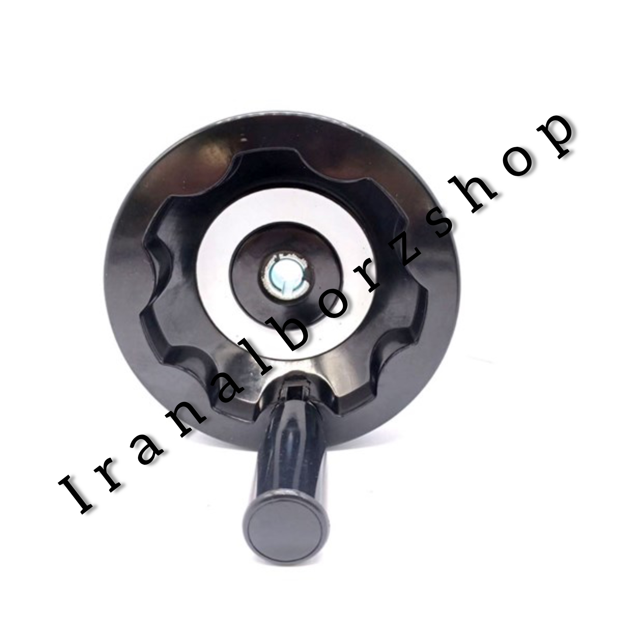 دسته فلکه گرد باکالیت دسته تاشو قطر 12.5 سانتی‌متر کد 00202370