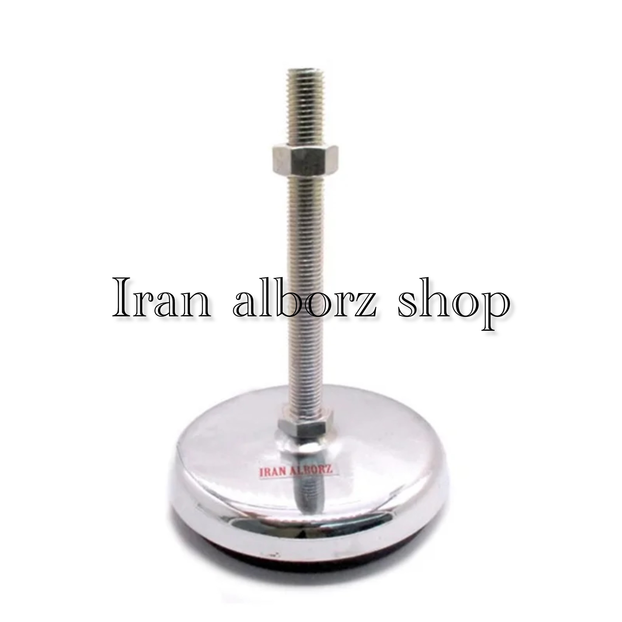 پایه ضربه گیر نیکل کروم کف پلاستیکی m16 قطر 134 میلی‌متر کد 00202178